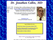 Tablet Screenshot of drjonathancollin.com